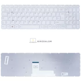   Toshiba Satellite L50-B, L50-C, L50D-B, C55-C, L55-C gyári billentyűzet (UK kiosztás, fehér)