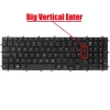 Dell G3 3500, G3 3590, G5 5500, G5 5505, G5 5587 gyári billentyűzet (ES kiosztás, háttérvilágítással, fekete)
