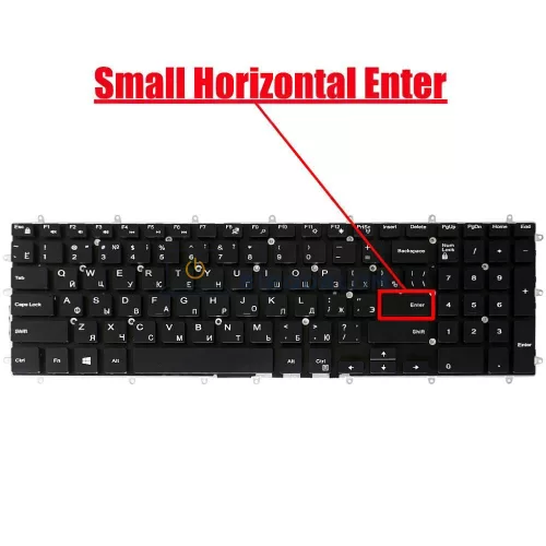 Dell G3 3500, G3 3590, G5 5500 gyári billentyűzet (RU kiosztás), fekete