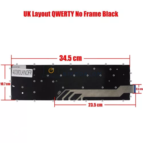 Dell G3 3500, G3 3590, G5 5500 gyári billentyűzet (UK kiosztás), fekete