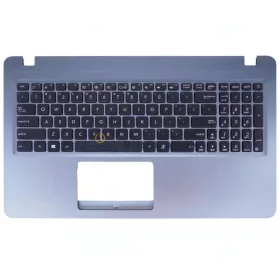   Asus VivoBook A540, X540, F540, K540, R540 gyári billentyűzet palmresttel (US kiosztás, ezüst)
