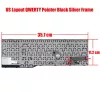 Fujitsu E554, E556, E557, E753, E754, E756 gyári billentyűzet pointerrel (US kiosztás), ezüst kerettel