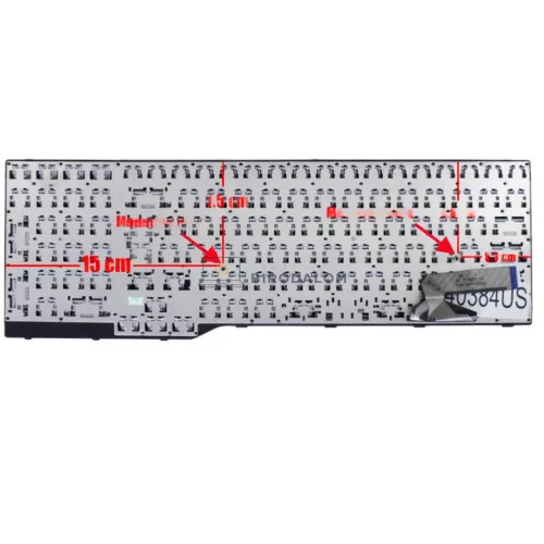 Fujitsu Lifebook E554, E556, E557, E753, E754, E756 gyári billentyűzet (US kiosztás)