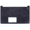 Asus X502, X502C, X502CA gyári billentyűzet palmresttel (GR kiosztás, fekete)