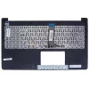 Asus X502, X502C, X502CA gyári billentyűzet palmresttel (GR kiosztás, fekete)