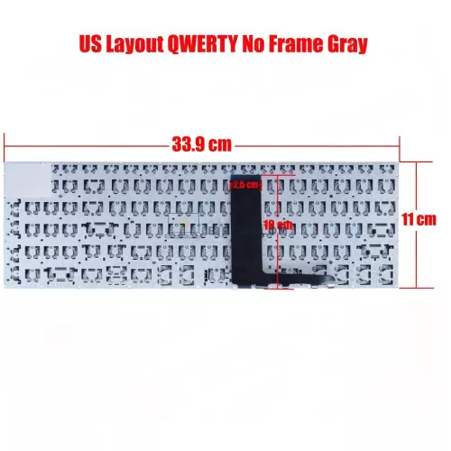 Lenovo IdeaPad 320-17, 330s-15, 330-15, IdeaPad 3 15ADA05, Flex 5 15ALC05 gyári billentyűzet (US kiosztás, háttérvilágítással)