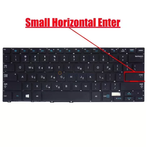 Samsung 730U3E, NP730U3E, 740U3E, NP740U3E gyári billentyűzet (GR kiosztás, háttérvilágítással)