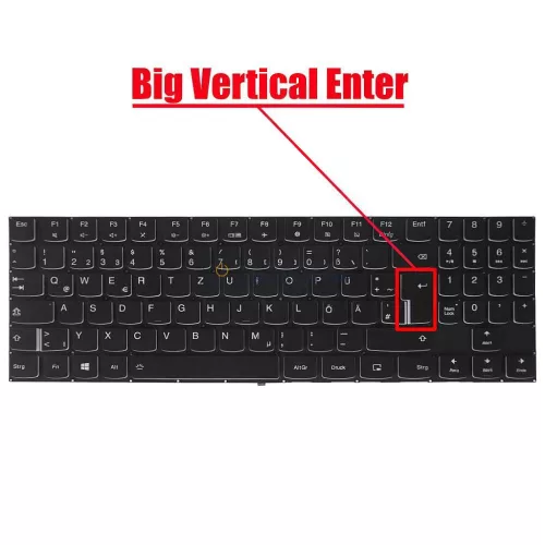 Lenovo Legion Y540-15IRH, Y540-15IRH-PG0, Y540-17IRH, Y7000, Y7000P gyári billentyűzet (DE kiosztás, háttérvilágítással)