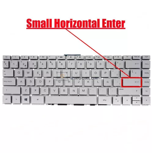HP Pavilion 14-BS, 14-BS000, 14T-BA, 14M-BA, 14-CB, 14-BK, 14-BW, 240 G6 gyári billentyűzet (ES kiosztás, ezüst)