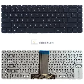   HP Pavilion 14-BA, 14-BS, 14-BK, 14M-BA, 14T-BA, X360 14-BA gyári billentyűzet (US kiosztás, ezüst, háttérvilágítással)