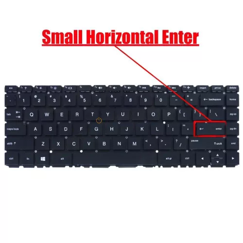 HP Pavilion 14-BA, 14-BS, 14-BK, 14M-BA, 14T-BA, X360 14-BA gyári billentyűzet (US kiosztás, ezüst, háttérvilágítással)