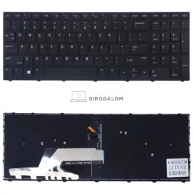   HP ProBook 450 G5, ProBook 455 G5, ProBook 470 G5 gyári billentyűzet (US kiosztás, háttérvilágítással)