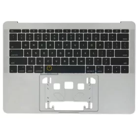 Apple MacBook Pro 13" A1708 gyári billentyűzet top case-szel (US kiosztás, háttérvilágítással, ezüst