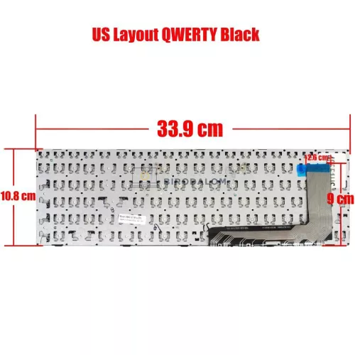 Lenovo IdeaPad 110-15ISK, 110-17ACL, 110-17IKB, 110-17ISK gyári billentyűzet (US kiosztás, kerettel)
