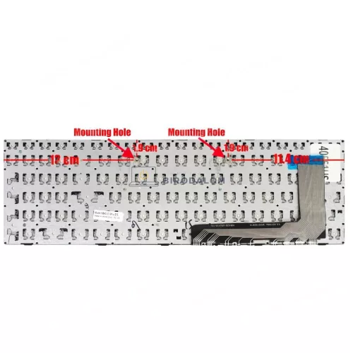 Lenovo IdeaPad 110-15ISK, 110-17ACL, 110-17IKB, 110-17ISK gyári billentyűzet (US kiosztás, kerettel)