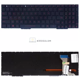   Asus GL553, GL553V, GL553VW, ZX553VD, FX553VD, FX753VD gyári billentyűzet (US kiosztás, háttérvilágítással, keret nélkül)