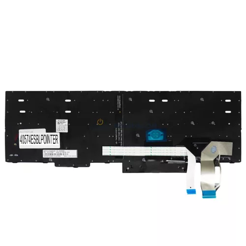 Lenovo ThinkPad E580, E585, E590, L580, L590, P52 gyári billentyűzet (ES kiosztás, háttérvilágítással, Pointer)
