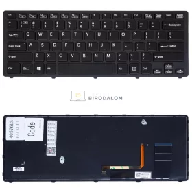   Sony VAIO SVF14N, SVF14N19SCS, SVF14N27SC, SVF14N190X, SVF14N15CDS gyári billentyűzet (US kiosztás, háttérvilágítással)