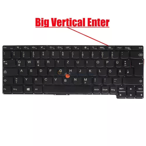 Lenovo ThinkPad X1 Helix, ThinkPad Helix 3697CTO, 3701CTO gyári billentyűzet (DE kiosztás, Pointer, keret nélkül)