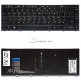   HP ZBook Studio G3, ZBook Studio G4 15 gyári billentyűzet (GR kiosztás, háttérvilágítással)