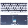 HP Pavilion x360 14-CD, 14-CF, 14-CE, 14-CM, 14-CK, 14-DK, 14-DQ, 240 G7 gyári billentyűzet (GR kiosztás, ezüst, háttérvilágítással)