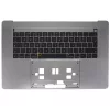 Apple MacBook Pro Retina 15" A1707 gyári billentyűzet (UK kiosztás, Space Grey, TouchBar, 2016-2017)