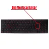 Asus ROG Strix GL502, GL702, GL702VI, GL702ZC gyári billentyűzet (DE kiosztás, háttérvilágítással, piros billentyűkkel)