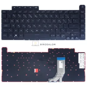   Asus ROG Strix G531G, G531GT, G531GV, G531GW, G531GU, G531GD gyári billentyűzet (GR kiosztás, háttérvilágítással)
