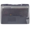 Asus ROG G701VI, ROG G701VIK, GX700VO gyári billentyűzet tenyértámasszal (US kiosztás, háttérvilágít