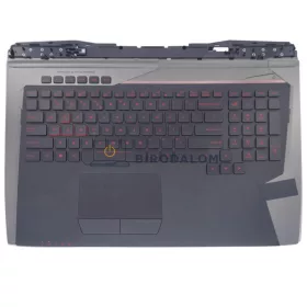 Asus ROG G701VI, ROG G701VIK, GX700VO gyári billentyűzet tenyértámasszal (US kiosztás, háttérvilágít