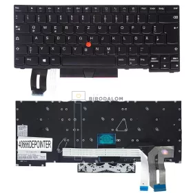   Lenovo ThinkPad E480, E485, E490, T490, L480, R480 gyári billentyűzet (DE kiosztás, Pointer)