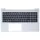 HP EliteBook 850 G7, 850 G8, 855 G7, 855 G8, 845 G7 gyári billentyűzet palmresttel (US, háttérvilágítással, pointeres, ezüst)