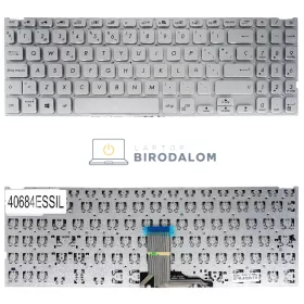   Asus X509 X509U X509FA X509DA X509BA A509 F509 M509 X515 gyári billentyűzet (ES – spanyol kiosztás), ezüst, keret nélkül
