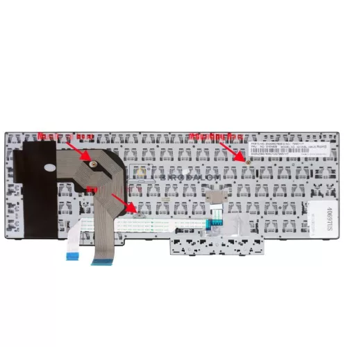 Lenovo ThinkPad P51s, T570, T580, P52s gyári billentyűzet (US kiosztás, fekete)