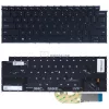 Dell XPS 15 9500, 9510, 9520, XPS 17 9700, 9710, 9720, Precision 5550, 5560, 5750, 5760 gyári billentyűzet (US kiosztás, háttérvilágítással, fekete, keret nélkül)