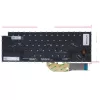 Dell XPS 15 9500, 9510, 9520, XPS 17 9700, 9710, 9720, Precision 5550, 5560, 5750, 5760 gyári billentyűzet (US kiosztás, háttérvilágítással, fekete, keret nélkül)