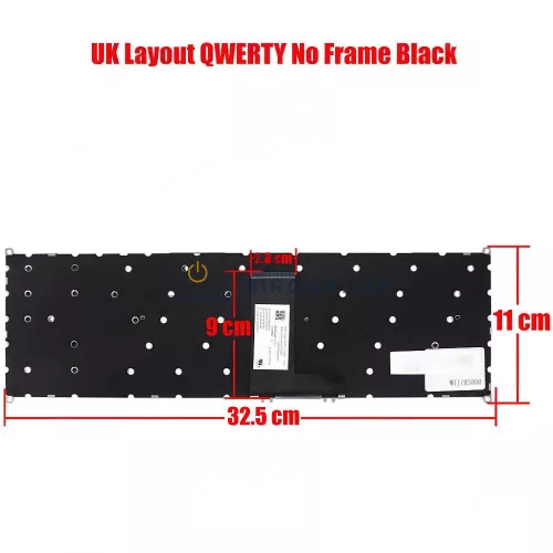 Acer Aspire 5 A515-43 A515-52G A515-55 Swift 3 SF315-51 SF315-52 gyári billentyűzet (UK kiosztás), fekete