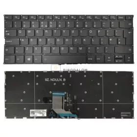   Lenovo IdeaPad 320S-13IKB, 720S-14IKB, V720-14, V720-14IKB gyári billentyűzet (UK kiosztás, háttérvilágítással, szürke/fekete)
