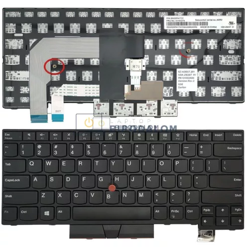 Lenovo ThinkPad T470, T480, T480S, A475, A485, E480 gyári billentyűzet (US kiosztás, pointer)