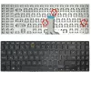 Asus VivoBook S530, S530UA, S530UN, S530FA, S5300F, S5300FN gyári billentyűzet (US kiosztás, fekete)