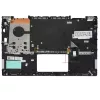 Dell Inspiron 14 5482 5485 5491 5481 gyári billentyűzet csuklótámasszal (US kiosztás, háttérvilágítás, ezüst)