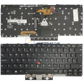   Lenovo ThinkPad X1 Titanium 9th gyári billentyűzet (UK kiosztás, háttérvilágítással, pointer)