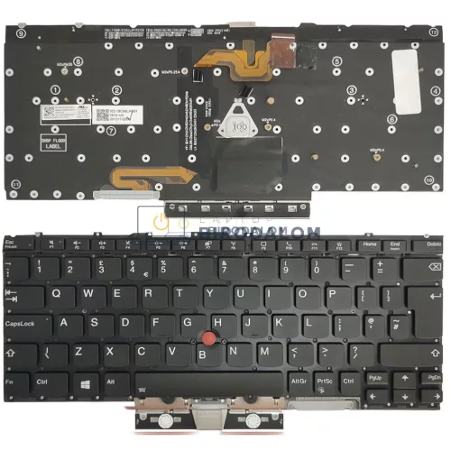 Lenovo ThinkPad X1 Titanium 9th gyári billentyűzet (UK kiosztás, háttérvilágítással, pointer)