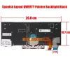 Lenovo ThinkPad X280, X390, X395, A285, L13 Yoga, X13 gyári billentyűzet (ES kiosztás, háttérvilágítással, fekete keret)