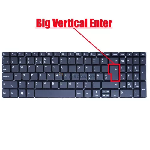 Lenovo IdeaPad S340-15IWL, S340-15IML, S340-15API, S340-15IIL gyári billentyűzet palmresttel (UK kiosztás)