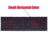 HP Omen 17-CB, Omen 17-CB1070NR, Omen 17T-CB000, Omen 17-cb0017nv gyári billentyűzet (US kiosztás, piros háttérvilágítással)