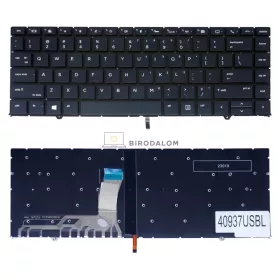   HP ZBook Studio G5, EliteBook 1050 G1 gyári billentyűzet (US kiosztás, háttérvilágítással), fekete