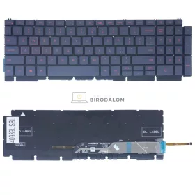   Dell G15 5510, G15 5511, G15 5515, G15 5520, G15 5521, G15 5525, G15 5530 gyári billentyűzet (US kiosztás, háttérvilágítással)