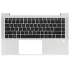 HP EliteBook 840 G7, 840 G8, 845 G7, 845 G8, 745 G7, 745 G8 gyári billentyűzet palmresttel (US kiosz