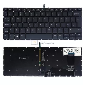   HP EliteBook 840 G9, 845 G9, 840 G10 gyári billentyűzet (UK kiosztás, háttérvilágítással)
